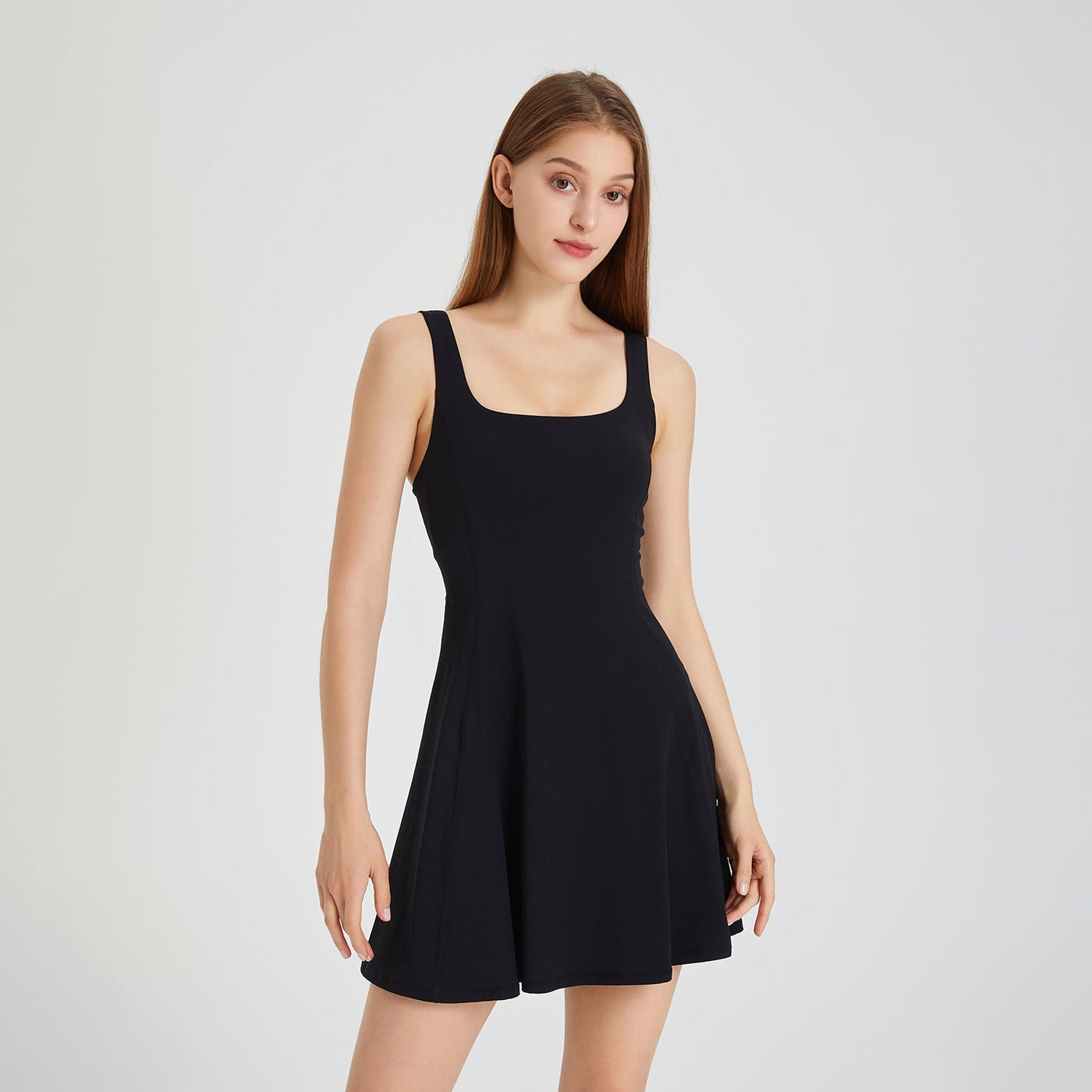 THE KRISTI DRESS - BROWN