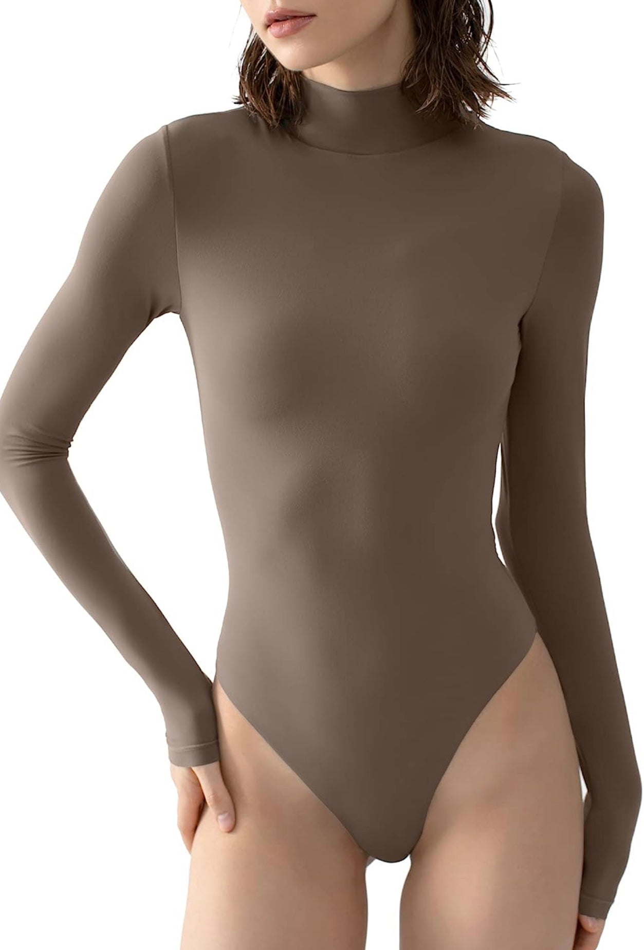 NUDE FEEL CREW NECK - TEA LEAF