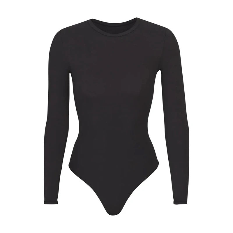 NUDE FEEL CREW NECK - BLACK