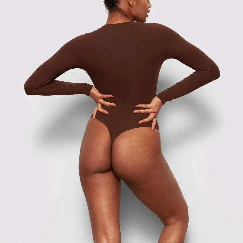 NUDE FEEL CREW NECK - BROWN