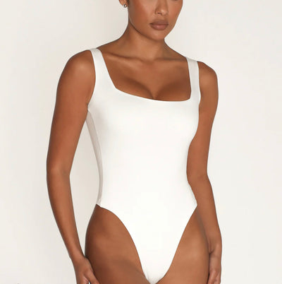 NUDE FEEL THONG TANK - WHITE