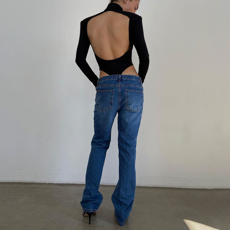 THE KORENA BODYSUIT - BLACK