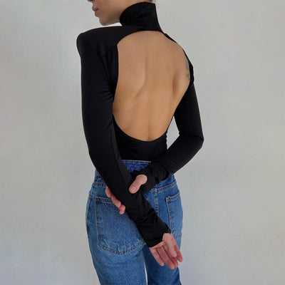 THE KORENA BODYSUIT - BLACK