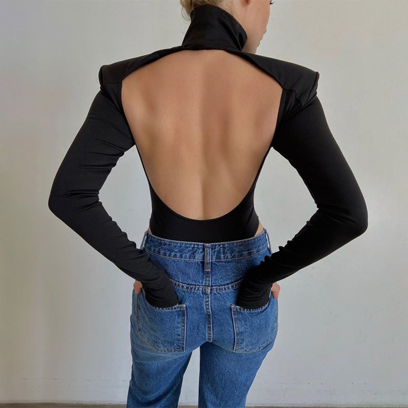 THE KORENA BODYSUIT - BLACK