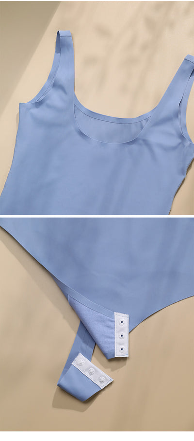 U-BACK SHAPE BODYSUIT - SKY BLUE