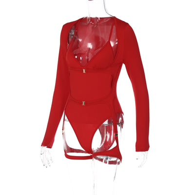VETRA BODYSUIT - RED