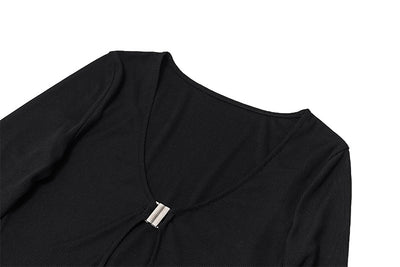 ELECKTRA TOP - BLACK