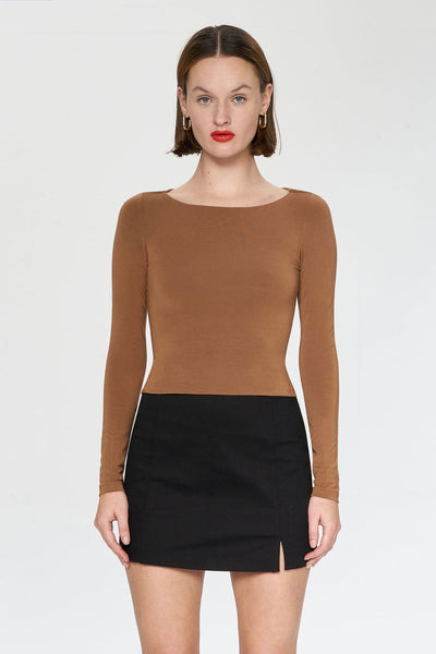 RIRI TOP - BROWN
